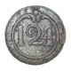 Button of OFFICER  of 124 Regiment