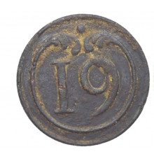 button of 19 Line Regiment