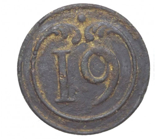button of 19 Line Regiment