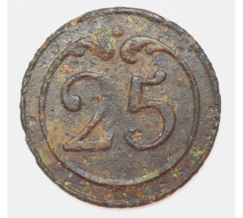 button of 25 Line Regiment