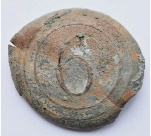 officier button of 6 Regiment of Kingdom of Holland