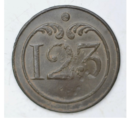button of 123 Line Regiment