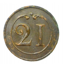 button of 21 Line Regiment