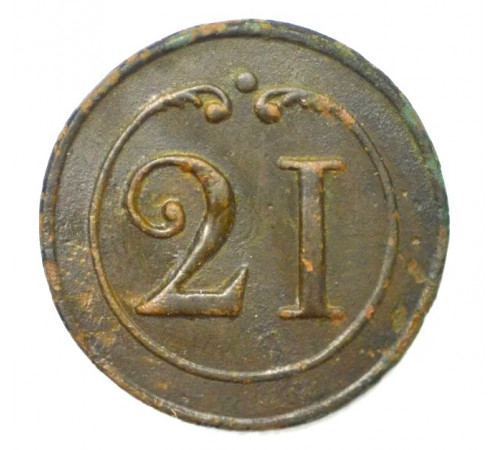 button of 21 Line Regiment
