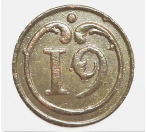button of 19 Line Regiment
