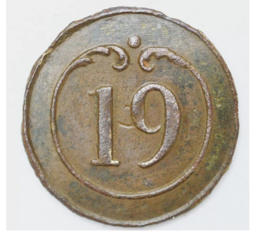 button of 19 Line Regiment