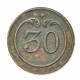 button of 30 Line Regiment