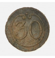 button of 30 Line Regiment