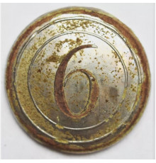 officier button of 6 Regiment of Kingdom of Holland