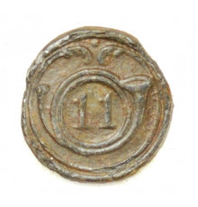 button of 11 Light Regiment