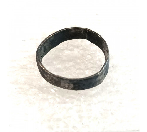 silver officer's ring with engraving SCR 1805