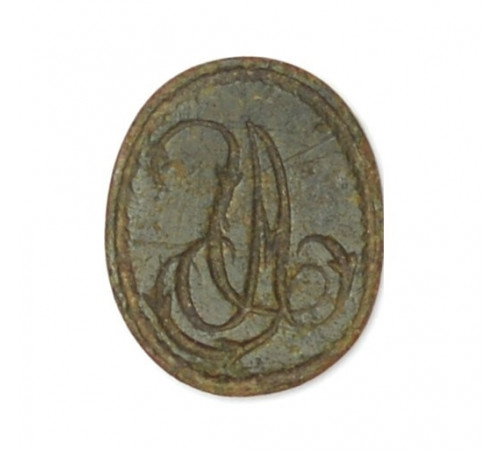 seal with monogram from the Berezina river