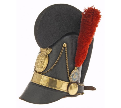 stamped crown from shako of army of Bavarian Kingdom