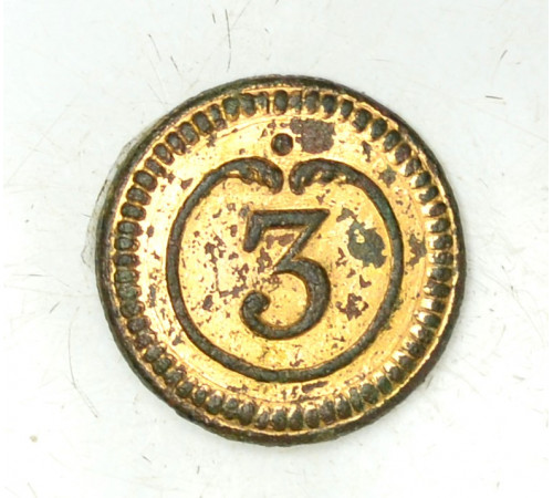 officer's button of 3 chevau-légers Regiment 