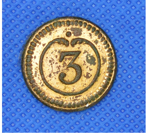 officer's button of 3 chevau-légers Regiment 