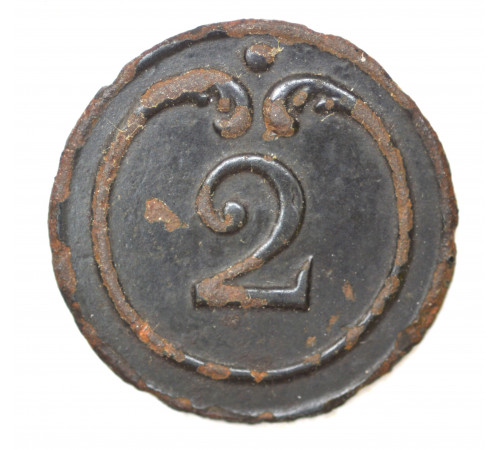 button of 2 Line Regiment