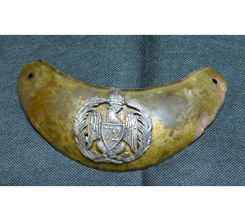 Gorget of an officer of the 72nd Line Regiment (restoration)
