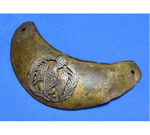 Gorget of an officer of the 72nd Line Regiment (restoration)
