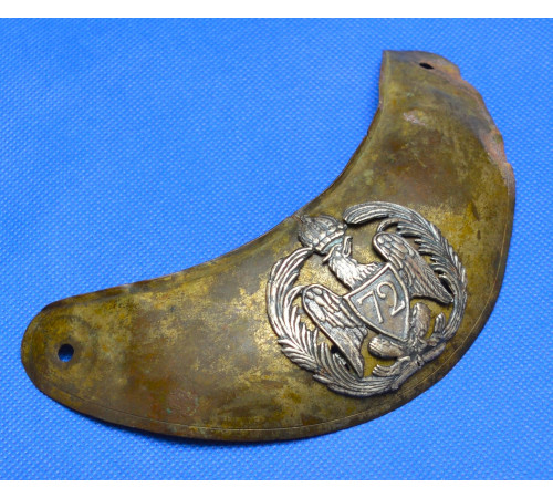 Gorget of an officer of the 72nd Line Regiment (restoration)