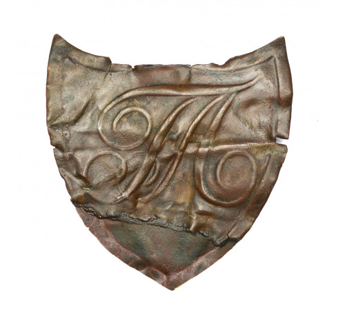 shako plate of the Saxon infantry--restoration
