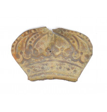 stamped Imperial crown from shako