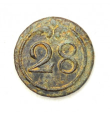 button of 28 Line Regiment