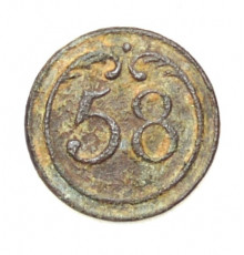 button of 58 Line Regiment