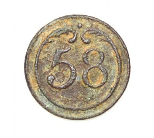button of 58 Line Regiment