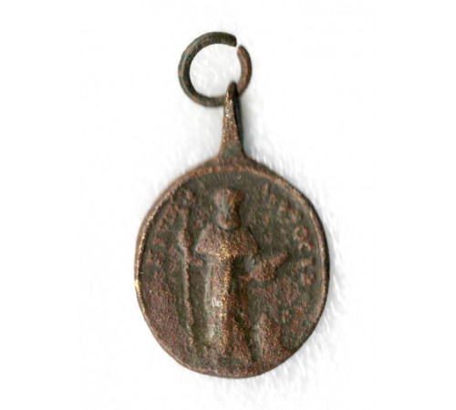Catholic medallion of a soldier of the Grand Army.