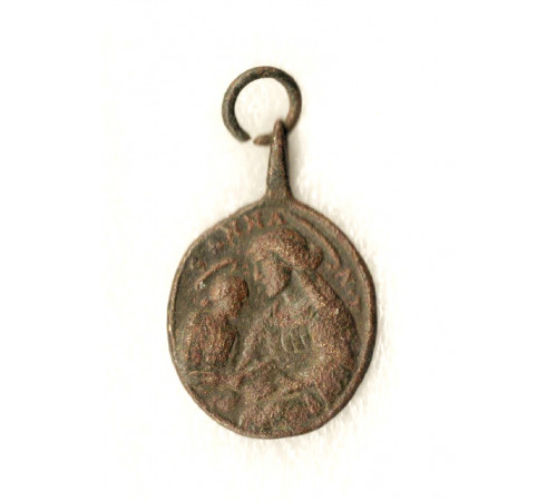 Catholic medallion of a soldier of the Grand Army.