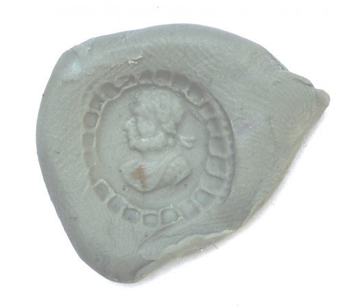 seal with bust of Roman or Greek. Great Army