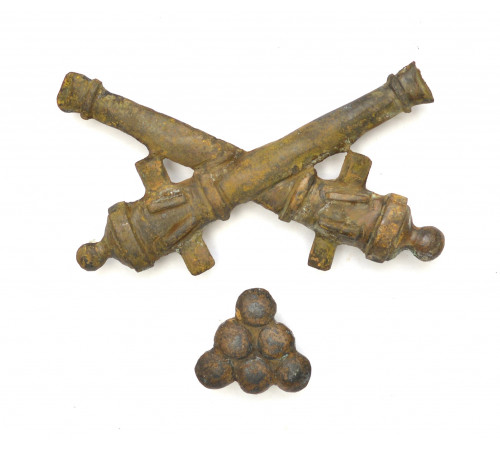 decoration of a catridge pouch of a regiment of foot artillery