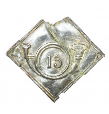 shako plate of 15 Light  Regiment 1810
