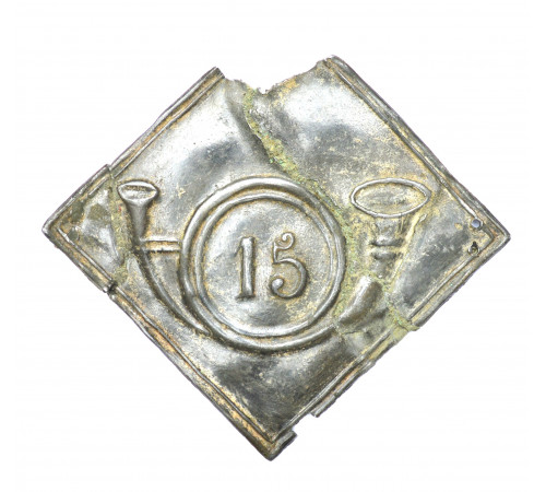shako plate of 15 Light  Regiment 1810