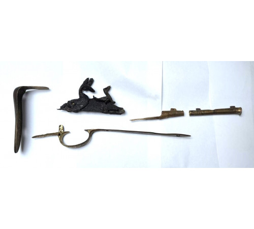 Details of a rifle of an soldier of the Russian Imperial Army