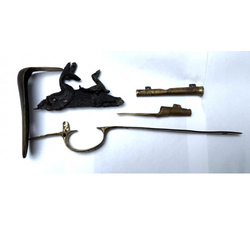 Details of a rifle of an soldier of the Russian Imperial Army