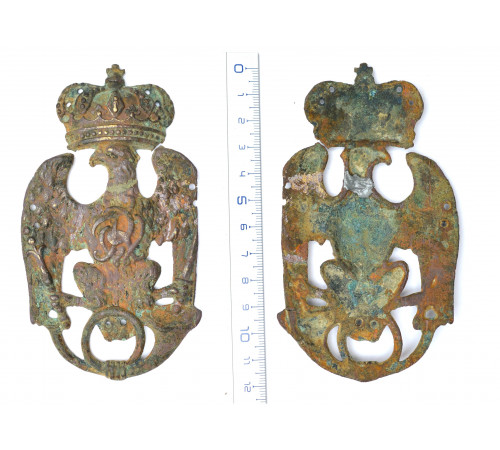 Prussian  eagle from a cartouche for the Light regiments