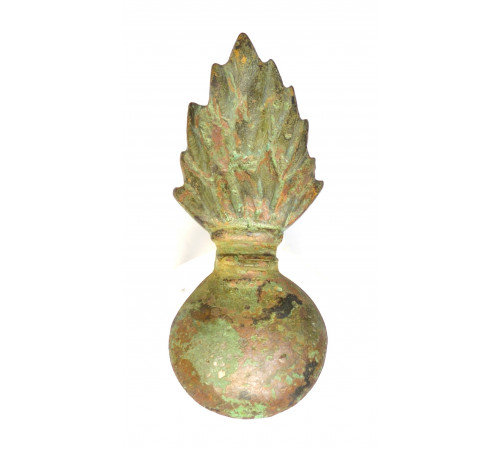 Russian Empire. grenade on the cartridge pouch of a grenadier of a Line regiment-restoration