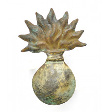 grenade on the cartridge pouch of a grenadier of the Imperial Guard---restoration