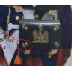 grenade on the cartridge pouch of a grenadier of the Imperial Guard---restoration