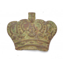stamped Imperial crown from shako
