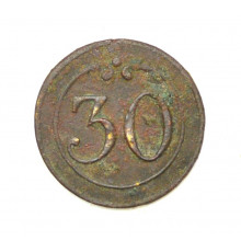 button of 30  Line Regiment