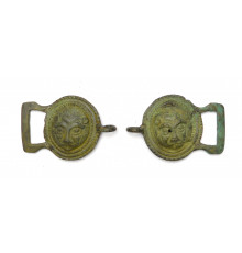 buckles from a sword belt 