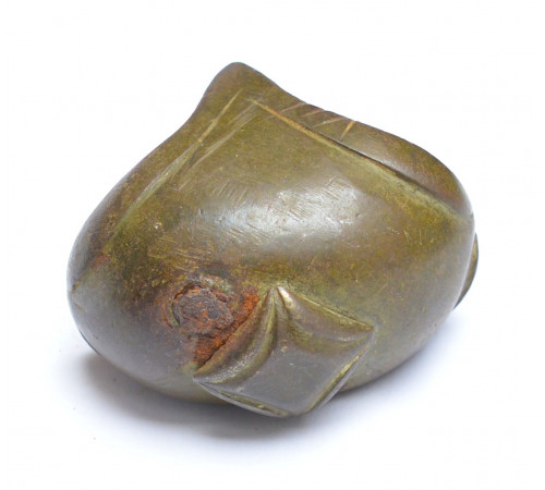 the lower part of the handle of a Prussian pistol