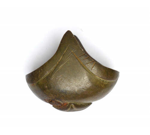 the lower part of the handle of a Prussian pistol