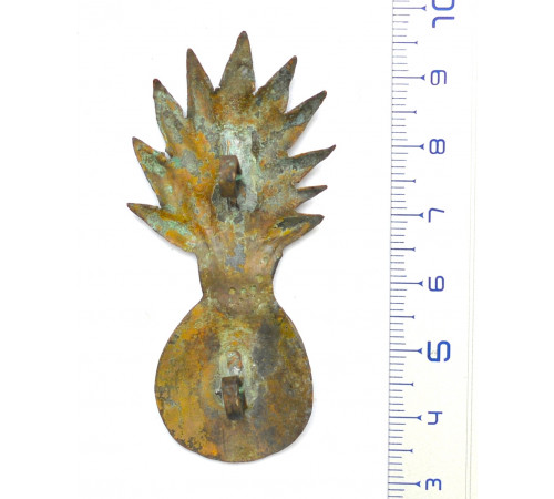 grenade on the cartridge pouch of a grenadier of a Line regiment--restoration